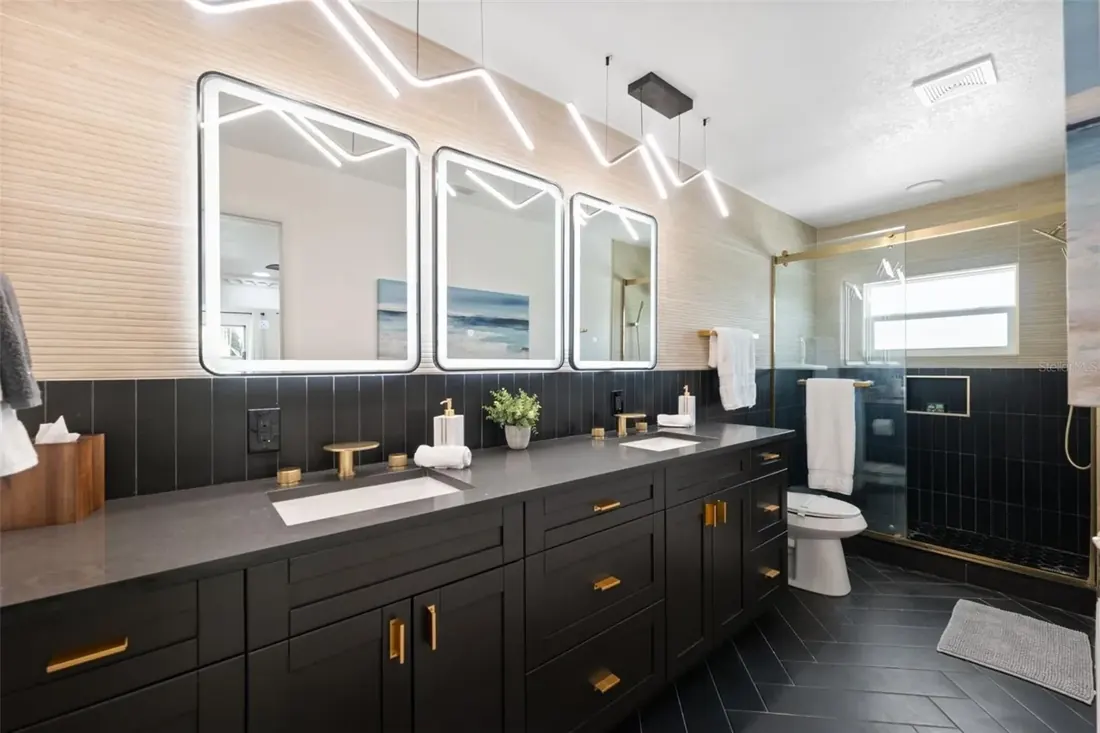 Renovated primary bathroom